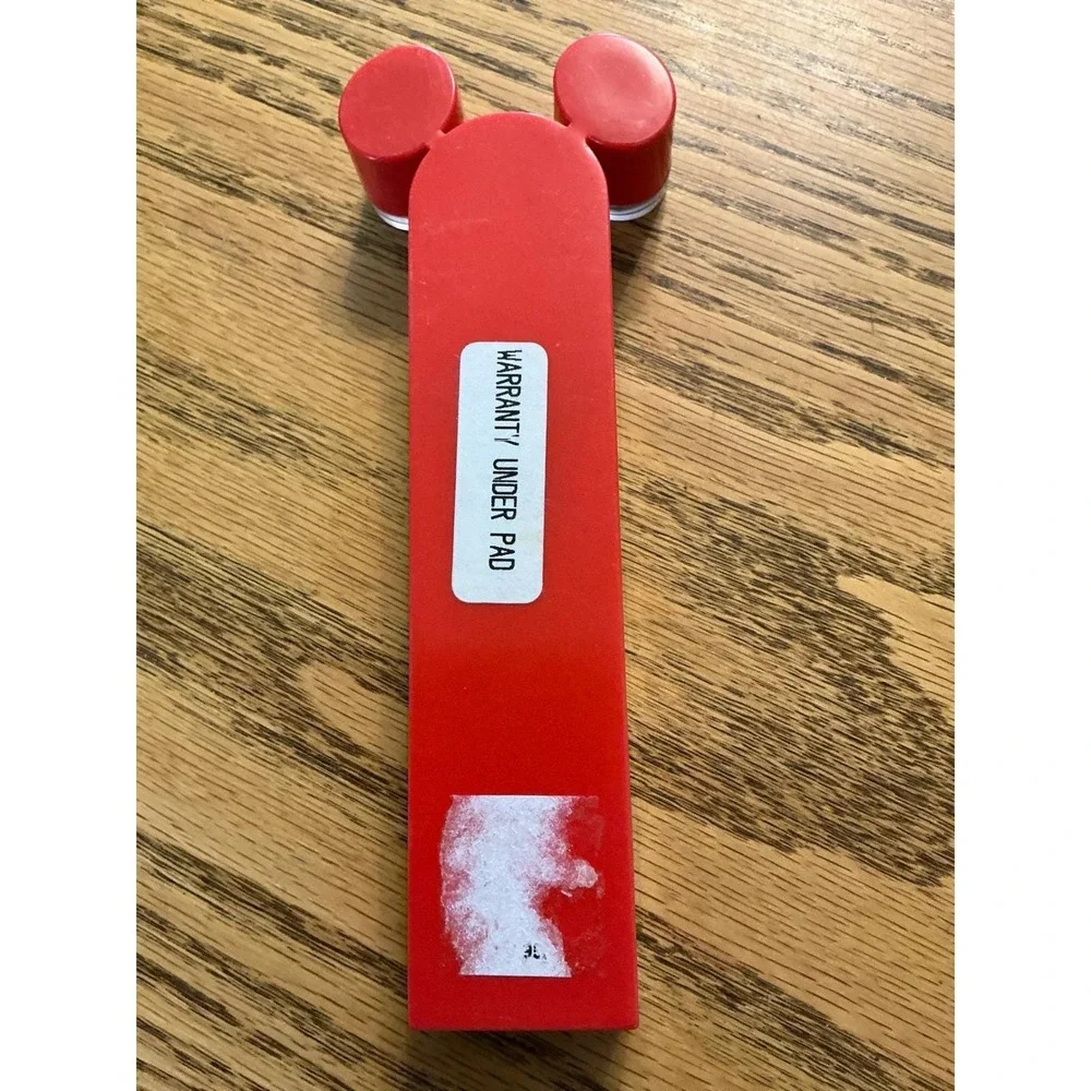 Vintage Disney Mickey & Co Ballpoint Pen Red Black Mickey Ear Case Collectible
